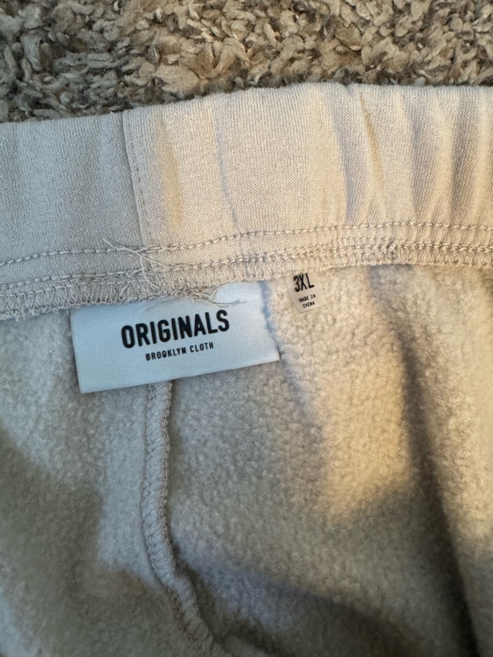 Brooklyn Cloth Cream Originals Jogger Sweatpants - Picture 3 of 3